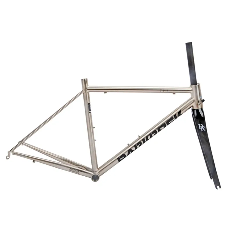 

DARKROCK Sepat Road Bike frameset 700C CR-MO 4135 steel Heating Treated Carbon fork highway cycling Bicycle Classic Silver Frame