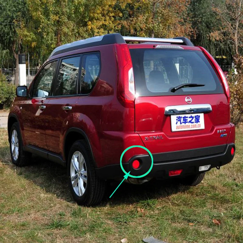 Для NISSAN X-TRAIL X TRAIL XTRAIL T31 2008 2009 2010 2011 2012 2013 Chrome лампа заднего противотуманного фонаря