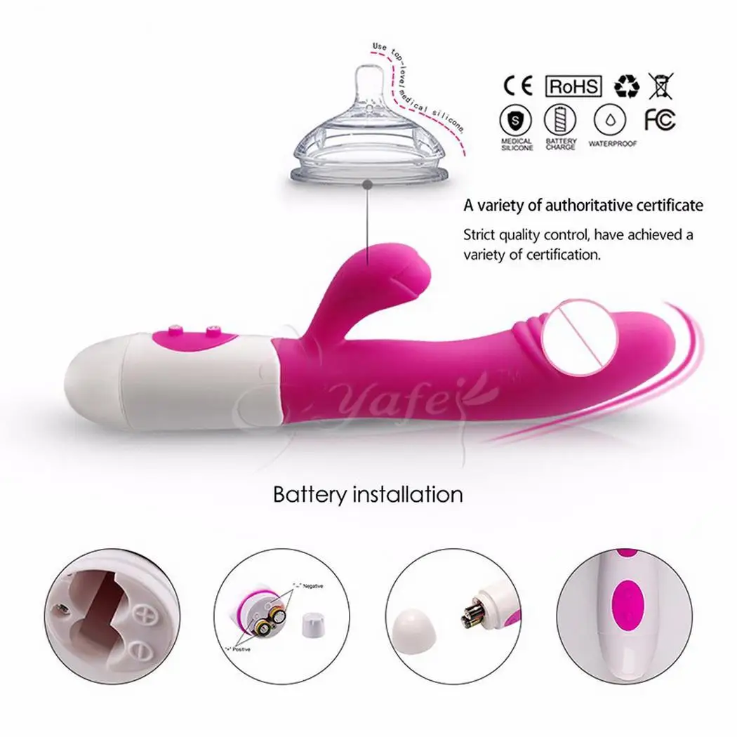 Женский двойной вибратор силикон имитация G-point игрушки Секс товары для