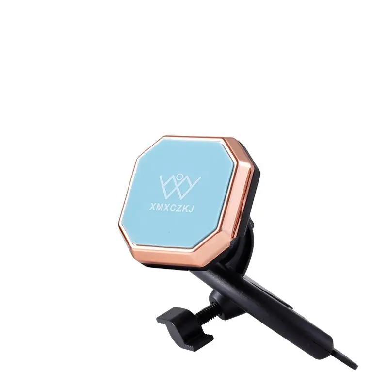 Blue Rose Golden XMXCZKJ магнитный держатель для мобильного телефона, CD слот, автомобильный держатель для телефона, магнитный держатель для смартфона, подставка для iPhone X 8 Xiaomi - Цвет: Blue Rose Golden