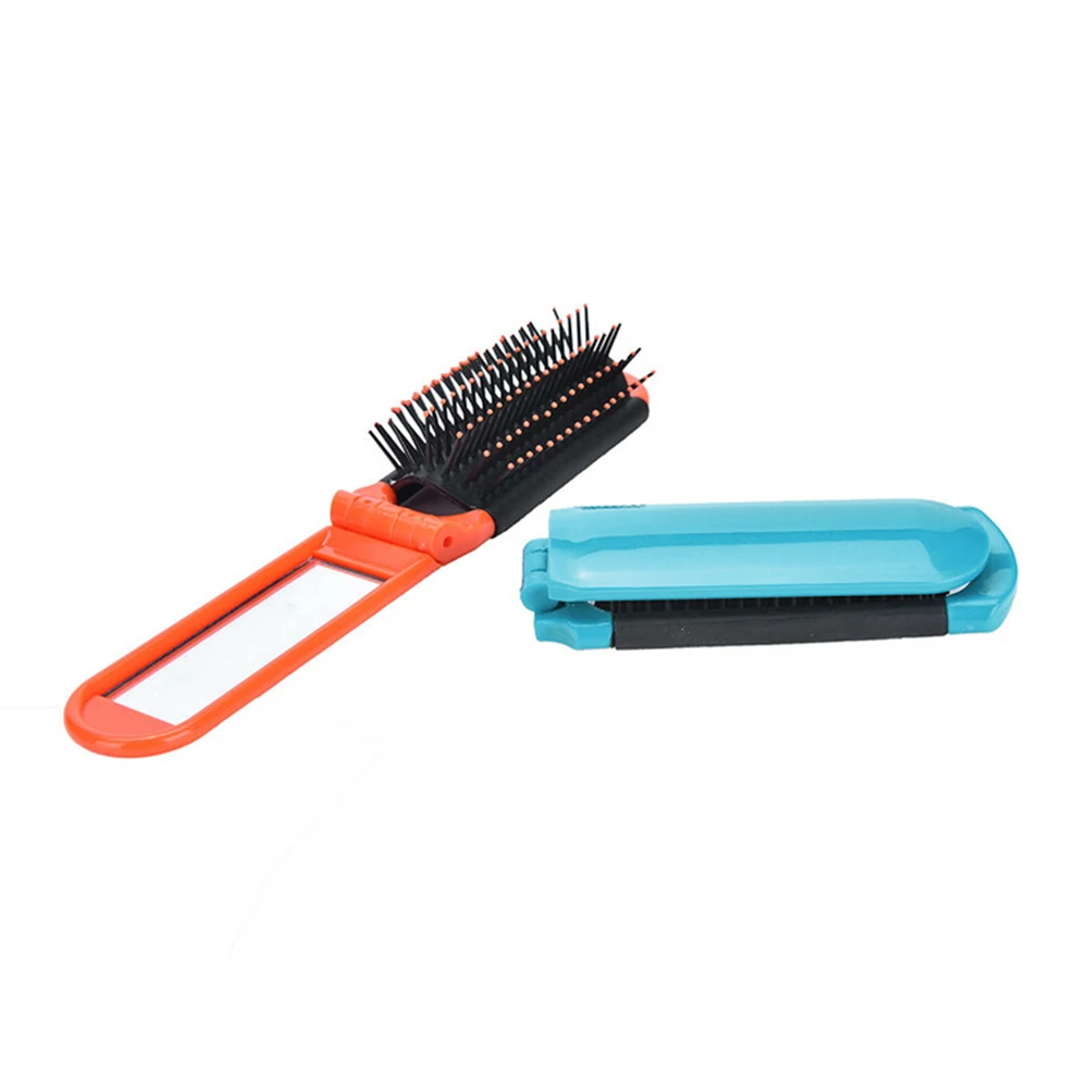 1 шт. Для женщин Мода Дизайн складной волос Кисточки зеркало для карман руку