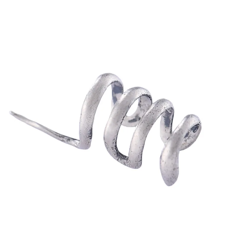 silver earrings Заколка для ушей, ушные компрессы, манжеты для сережек, накладные манжеты для ушей, серебряные манжеты, Двойные серьги, серебро, золото, серьги-наручники - Окраска металла: silver earrings