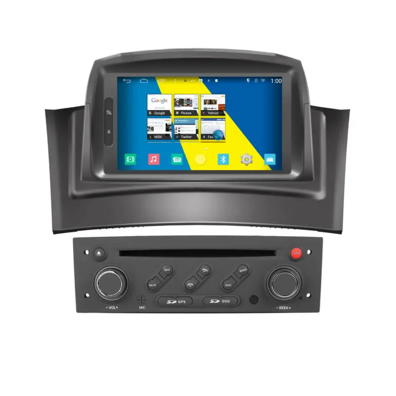 Rupse 7" Wifi SWC Quad Core Android 4.4 Auto DVD GPS Navigation Satnav Radio Stereo Headunit for 2005-2008 Renault Megane 2 |