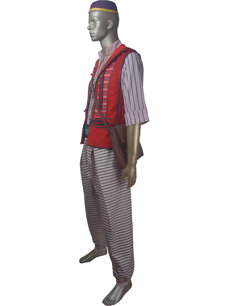 Мужской костюм для косплея Аладдин (2019) Хэллоуина уличная крыса урчин