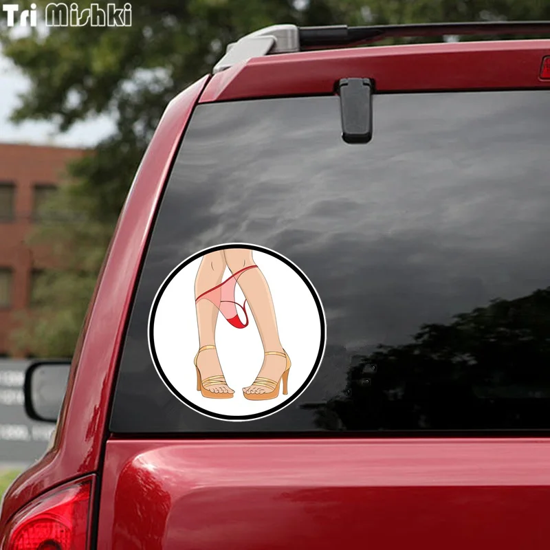 Tri Mishki WCS330 14*14cm girl Panty Dropper car sticker funny colorful auto automobile decals | Автомобили и мотоциклы
