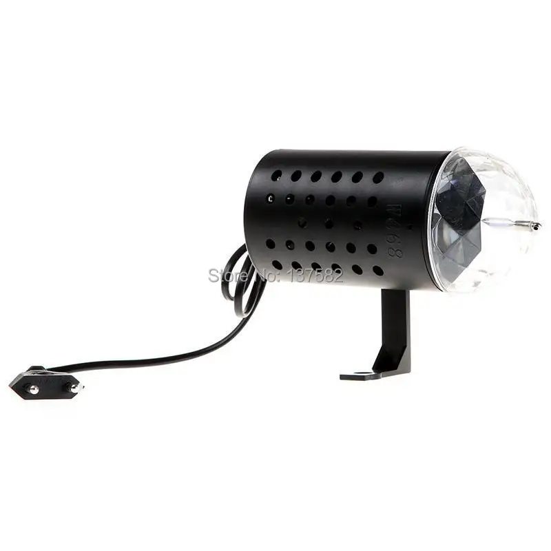 

EU/US 220V/110V 3W Full Color LED Crystal Voice-activated Rotating RGB Stage Light DJ Disco Lamp Free Shipping wholesale