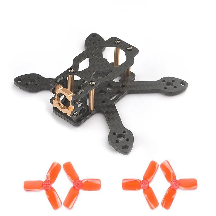 Квадрокоптер Toad 90 мм 3K из чистого углеродного волокна с ЧПУ алюминиевый гоночный