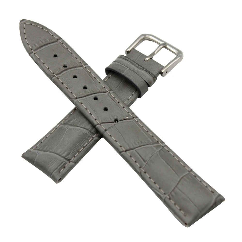 Ремешок из натуральной кожи для часов Omega браслет с пряжкой нержавеющей стали