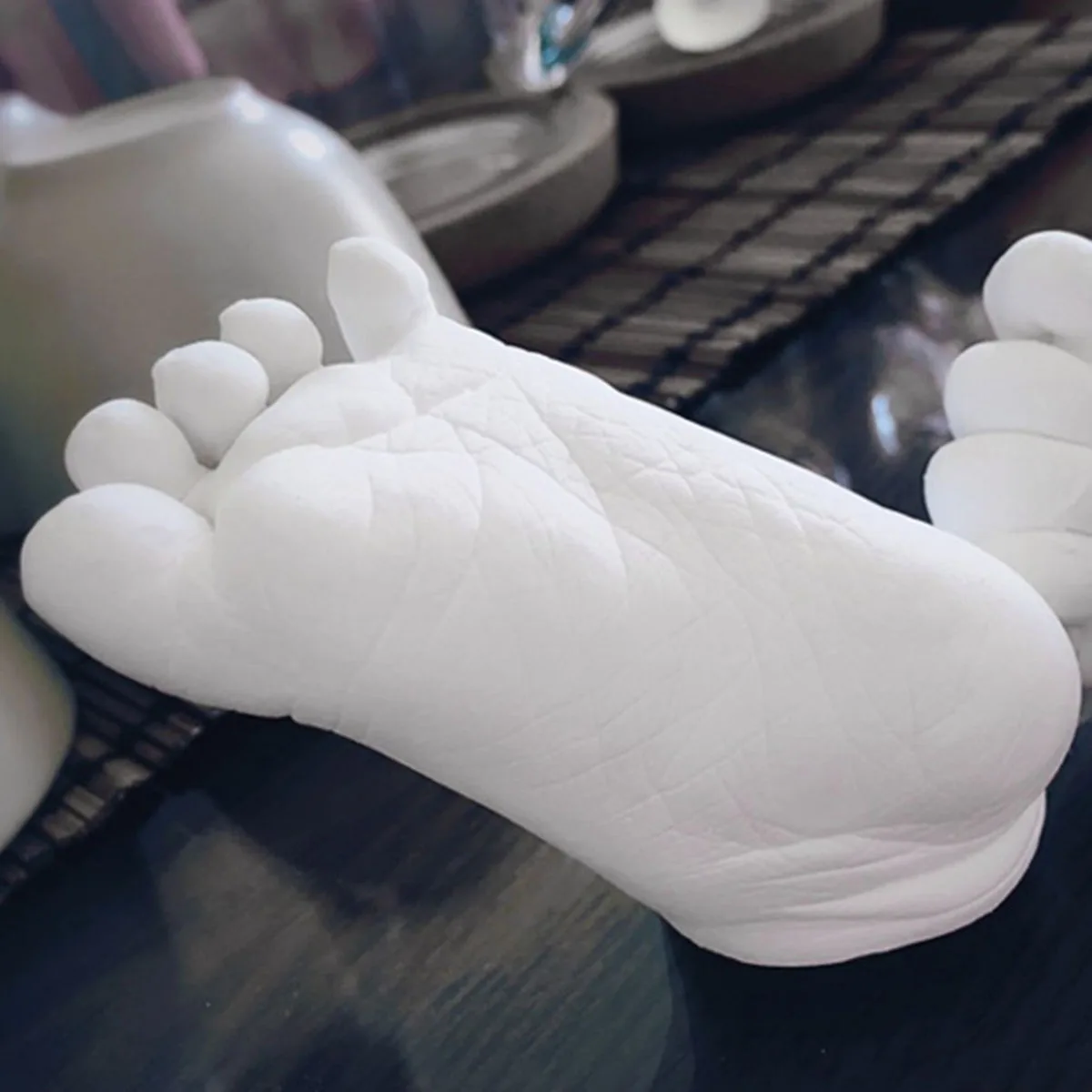 Клон 3D DIY детская ручная печать Ног Плесень гипсовая отливка комплект отпечаток