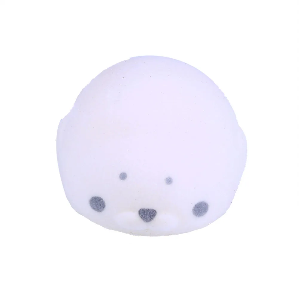 Kawaii Flocking Seal мягкая мини медленно поднимающаяся ароматическая игрушка для снятия