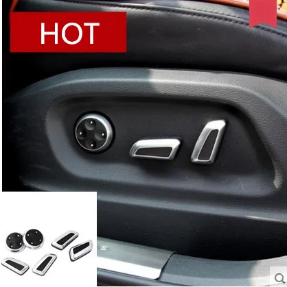 6 шт. Кнопка регулировки сиденья автомобиля переключатель хромированная