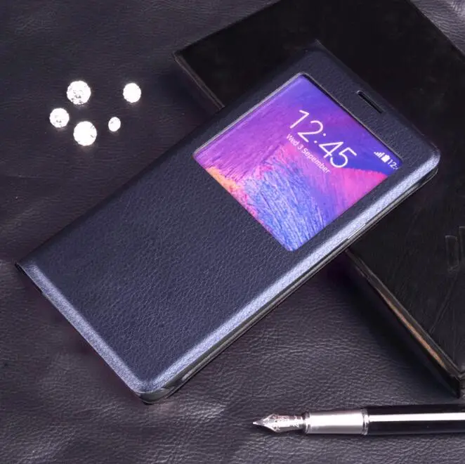 Модные Note5 флип чехол спереди Вид из окна телефон Корпус для samsung Galaxy Note 5 N9200