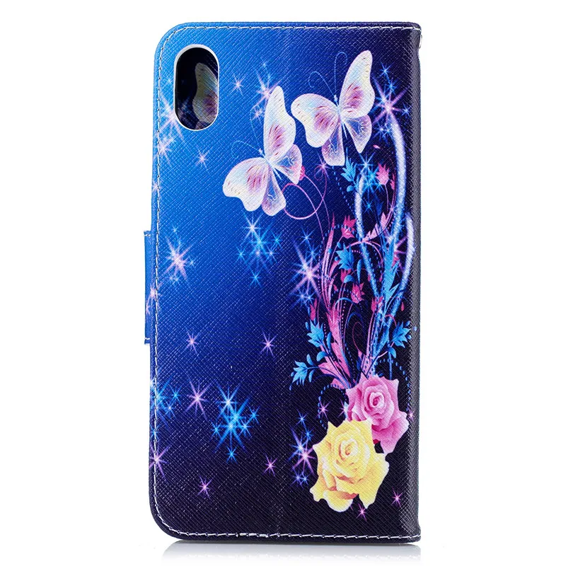 Для iphone XS Max Flower Butterfly Panda Сова шаблон бумажник кожаный чехол-подставка для X Xs Xr