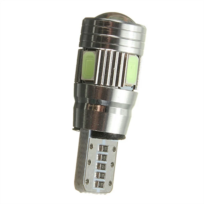 1Pcs Auto Canbus T10 5630 6 SMD White Crystal Blue Red Pink W5W 12V Car side wedge 5730 LED Error Free License plate lamp bulb. |