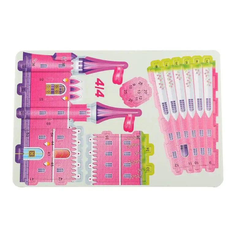 Handmade Toy Gift Funny Beauty Constructin 3D DIY Fairytale Castle Puzzle Baby Children Kids Educational Jigsaw Toy Kindergarten