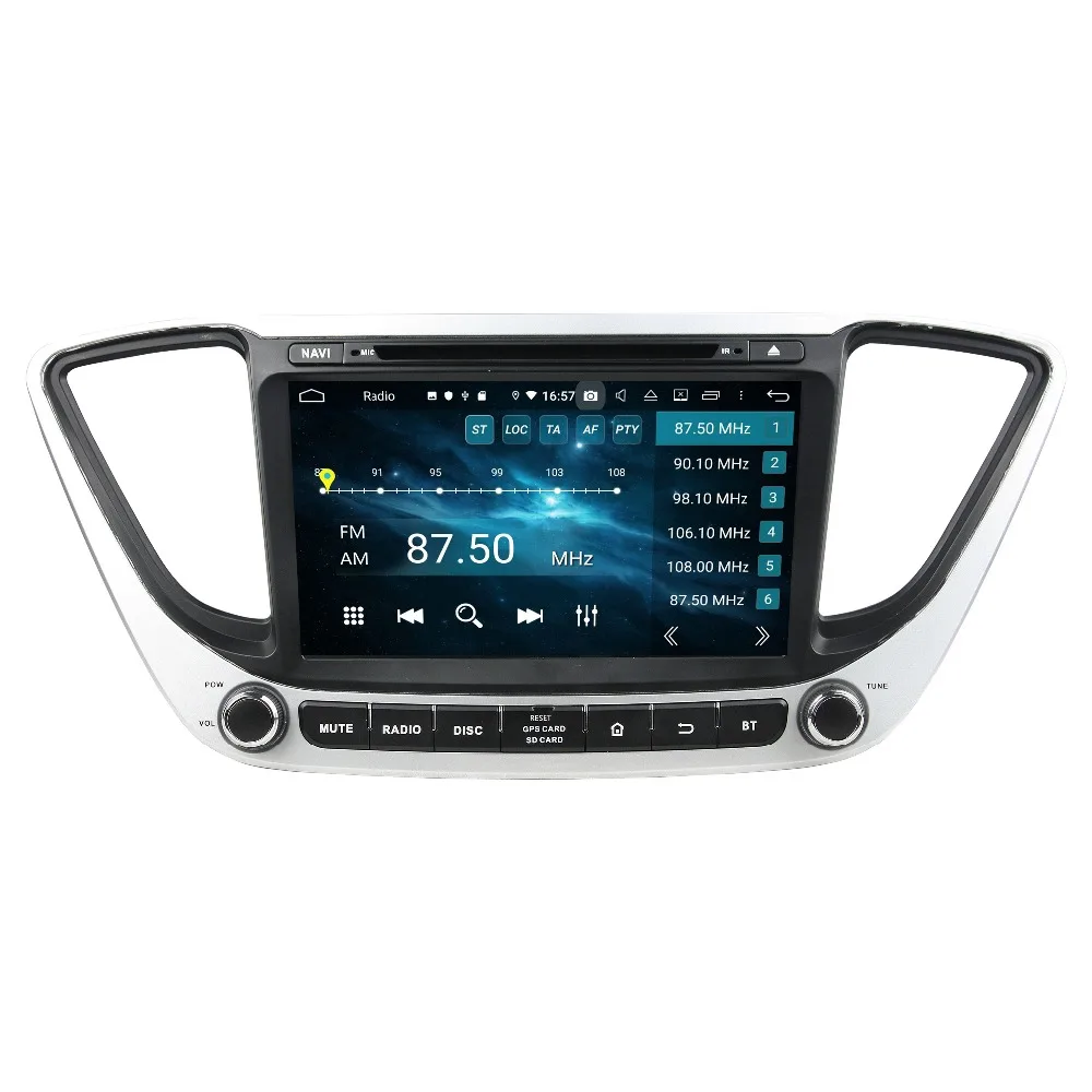 DSP 4 Гб ОЗУ Восьмиядерный " Android 9,0 автомобильный аудио dvd-плеер для hyundai Verna Solaris радио gps Bluetooth 4,2 wifi