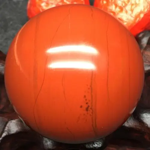 130g-45mm Natural red jasper quartz crystal sphere ball healing | Дом и сад