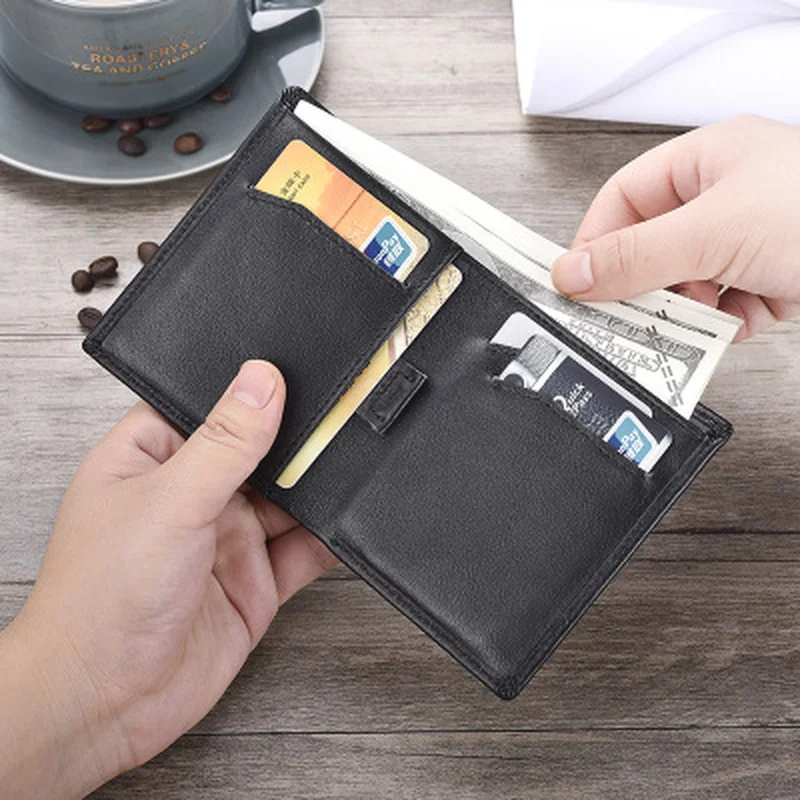 Фирменный кошелек мужской кожаный мужские бумажники кошельки Короткий Мужской s