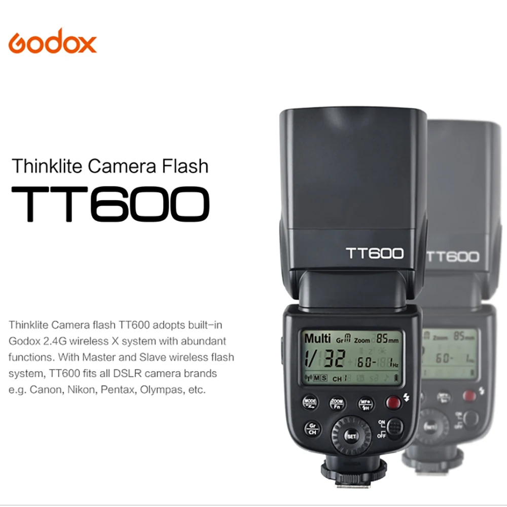 Светильник для фотовспышки Godox TT600 Вспышка Speedlite светильник Fujifilm X t20 X100f Xt2 t2 Fuji