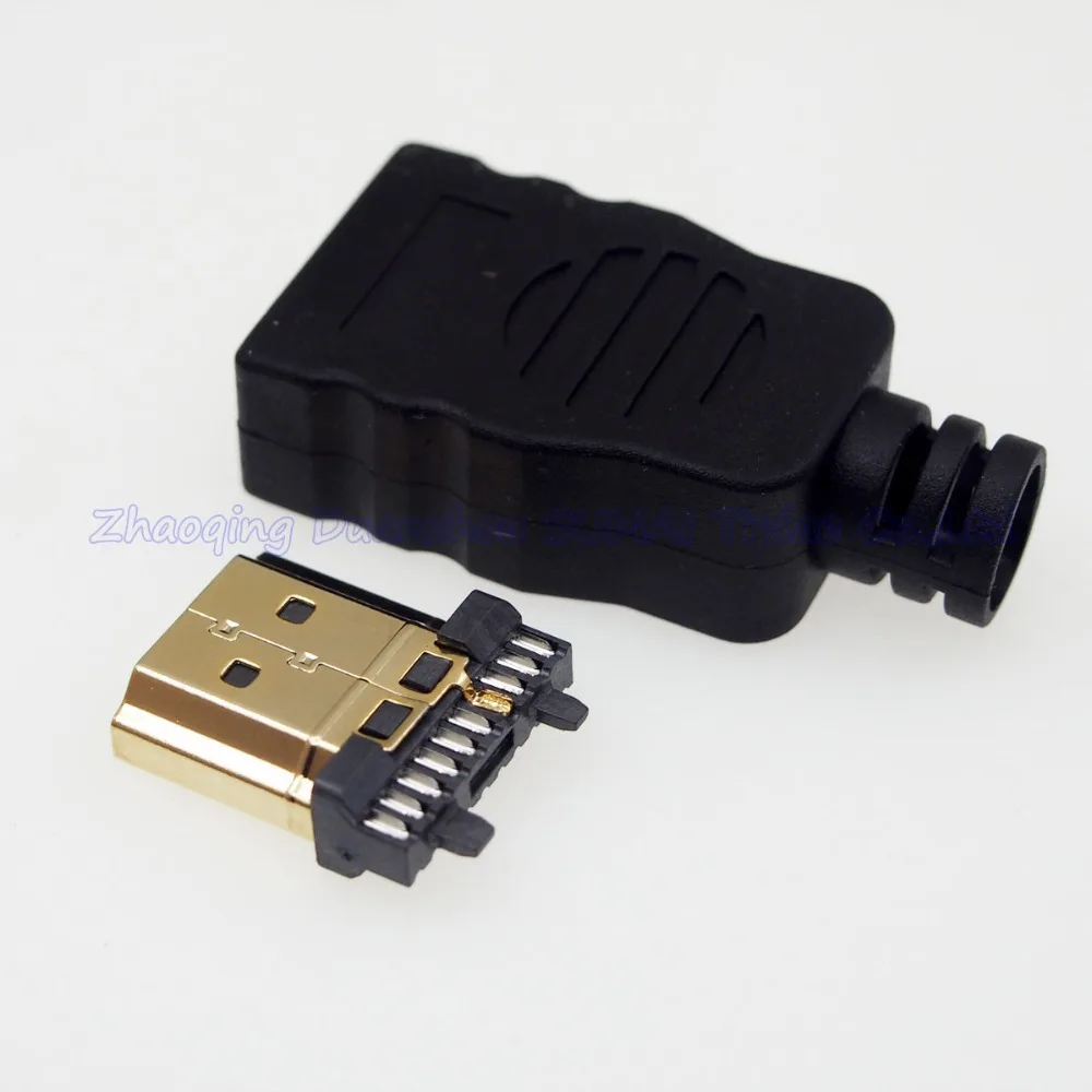 65 компл. Высокое качество позолоченный HDMI разъем спаянное соединение