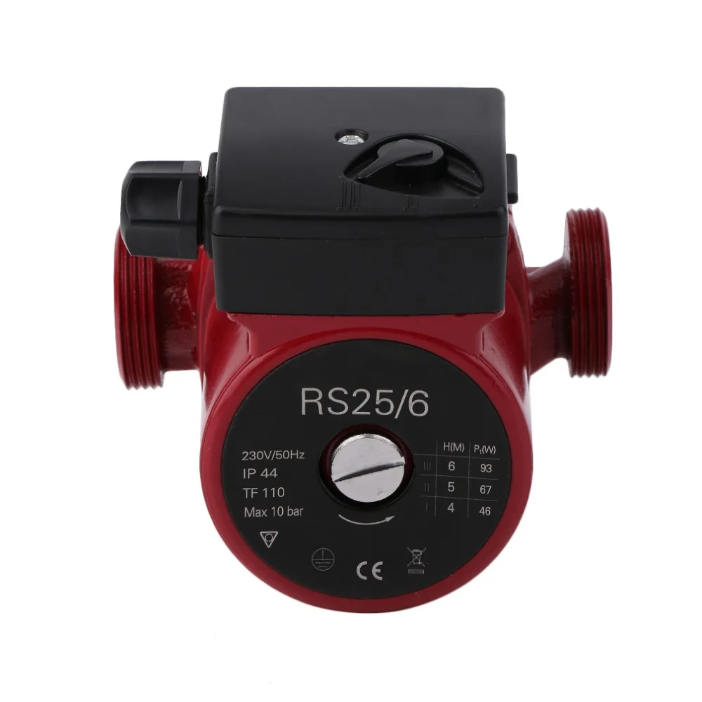 Professional 100W 230V Central Heating Circulating Circulator Pump Red & Black with Manual Automatic Switch NEW | Обустройство