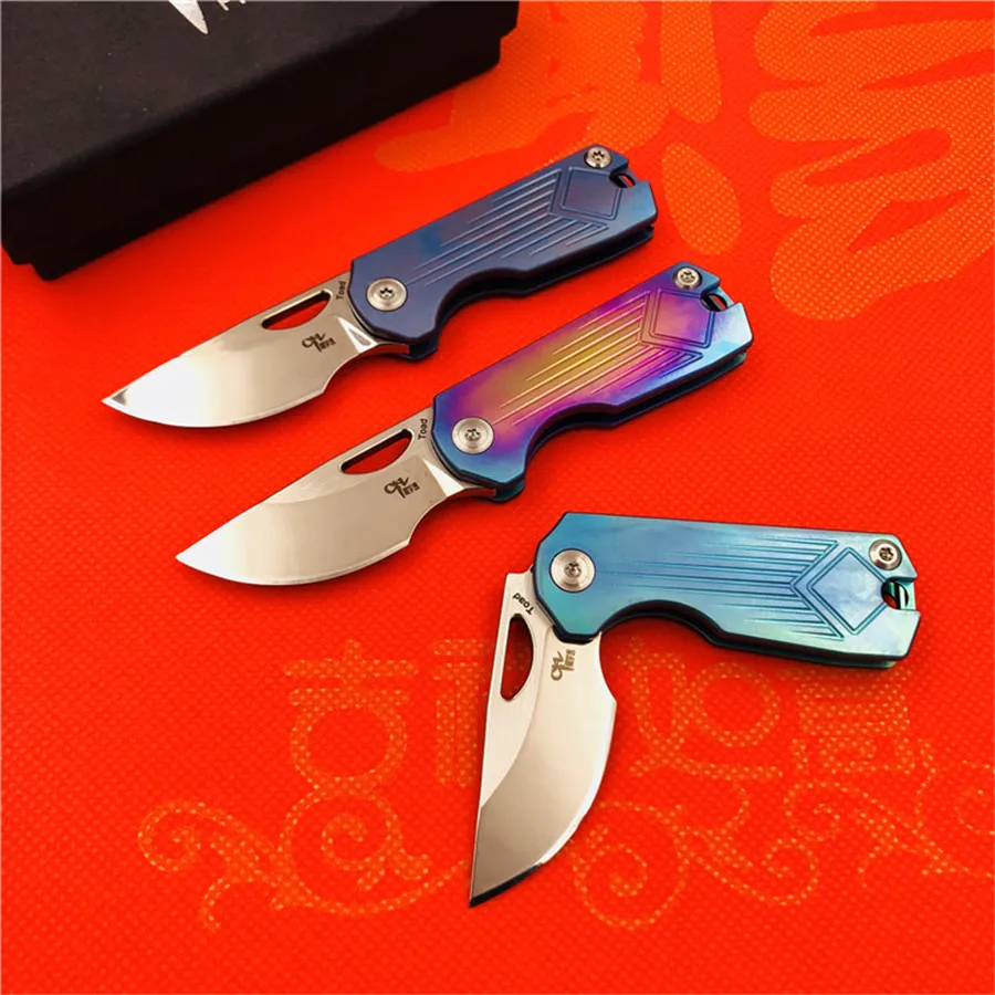 CH CH3515Flipper складной нож s35vn лезвие титановая ручка Открытый Отдых выживания Охота карманные фрукты Кухонные Ножи EDC инструменты