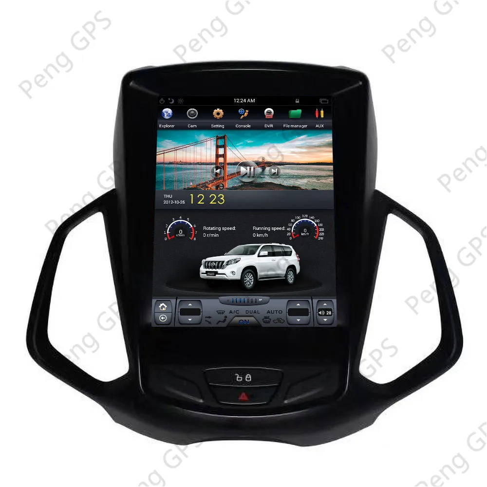 2 + 32 Tesla style вертикальный экран Android 7 1 Автомобильная GPS навигация для FORD EcoSport 2013