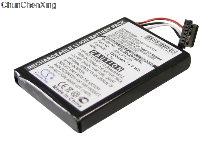 Аккумулятор Cameron Sino 1250 мАч для Mitac Mio P350 P510 P550 P550m P710 Spirit 480 485 487670 680 685 687690 695