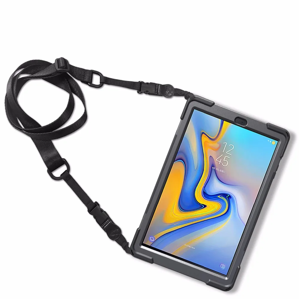 Вращающийся ручной плечевой ремень чехол для Samsung Galaxy Tab A A2 10 5 2018 T590 T595 T597