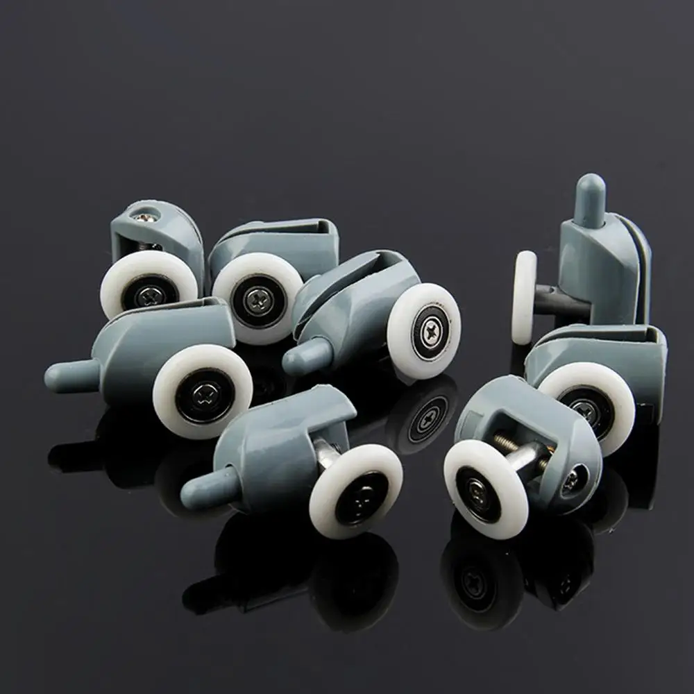 Stainless Steel 8Pcs/Set Shower Door Rollers Runners Wheels Pulleys 25mm x 5mm Top/Bottom | Обустройство дома