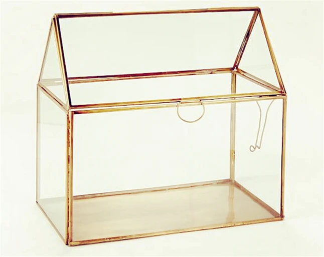 Геометрический стеклянный дом/стеклянный террариум ручной работы/искусственное