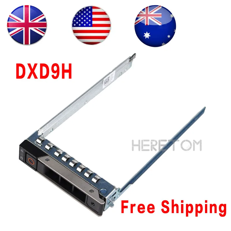 

DXD9H 2.5" Hard Drive TRAY CADDY For DELL Gen14 R740 R740xd R440 R940 R340 G14 HDD Caddy Bracket 0DXD9H