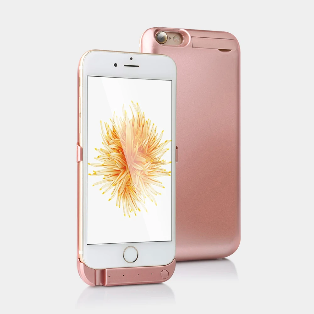 Портативный 5000 мАч зарядное устройство чехол для iPhone 6 6s 8000 зарядный plus внешний