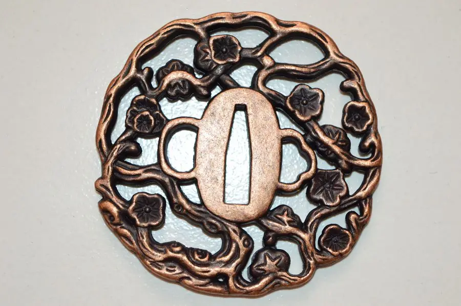 Чудесная защита Tsuba из сплава для японской Tsuba самурайский меч катана Guard Wakizashi Nice (art.: 7a4be72cf) - 7a4be72cf