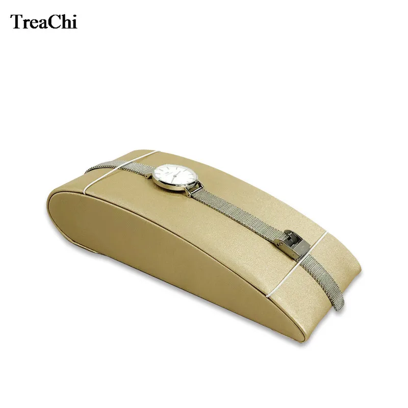 

Creative Gold PU 4 Hooks Bracelet Jewelry Display Stand Horizontal Resin Watch Jewelry Organizer Storage Holder Counter Stand