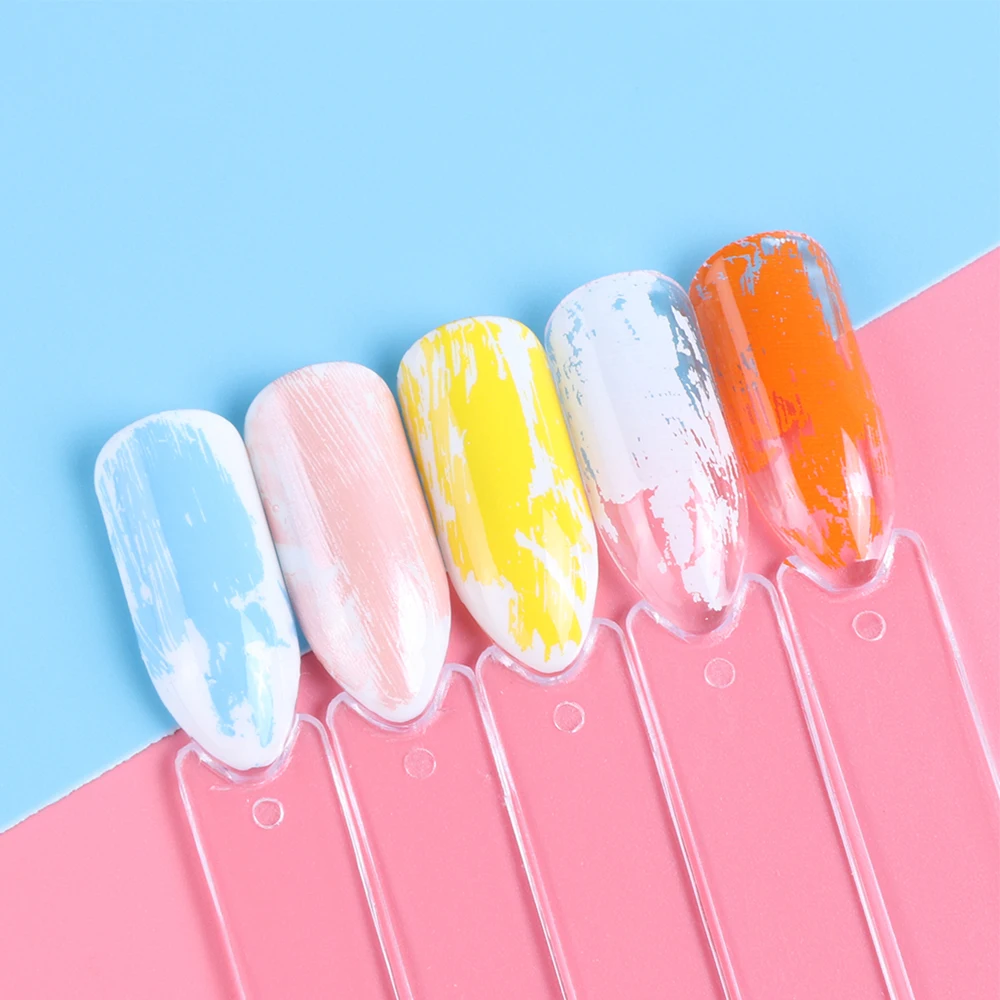 120 meter Candy Color Nail Transfer Foil Polish Sticker Blue/Yellow/Pink Roll Adhesive Decor for Art Design LA898 | Красота и