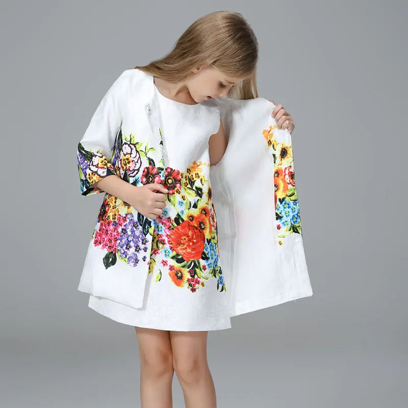 Комплект одежды для девочек AiLe Rabbit брендовая зимняя одежда верхняя с принтом