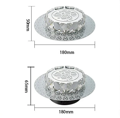 Светильник потолочный LED диаметром 18 см Colorpai 6W Luxury Light Fashion с кристаллами, 220-240V 3W, бесплатная доставка.
