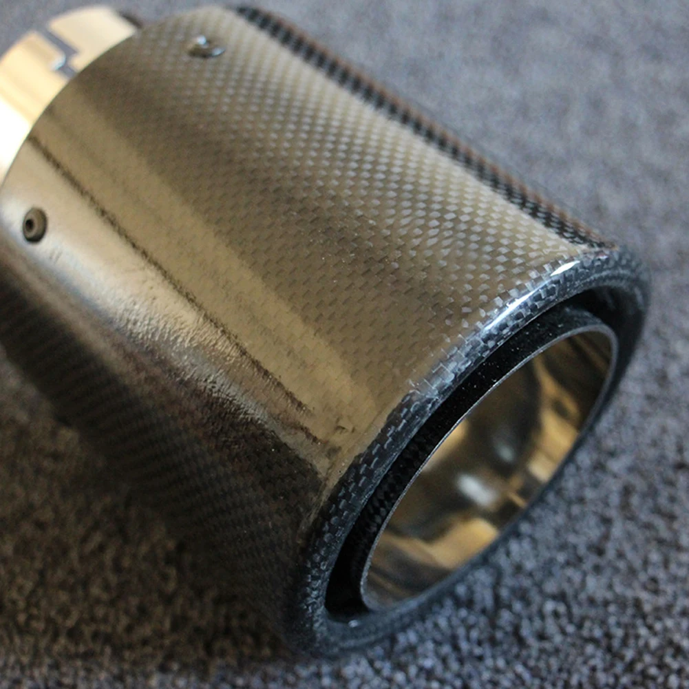 Styling Carbon Fiber Exhaust Tip Systems Liner Accessories For Muffler Tube Universal Auto Car Outlet Tail End Modified Straight |