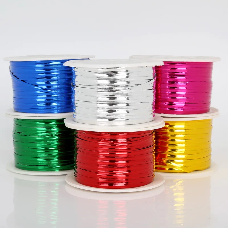 4мм цветной металлический проволочный поворотный зажим для свадебных тортов и попсов, упаковки леденцов в целлофановые пакеты, веревка, 100 ярдов/рулон.