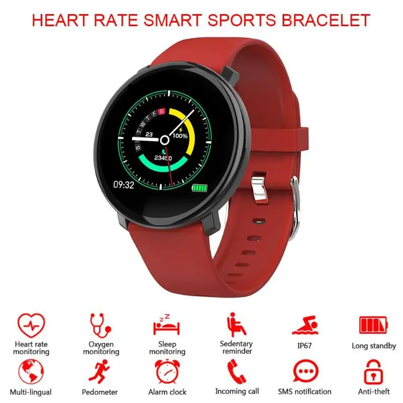 M31 Смарт часы монитор сердечного ритма во время сна секундомер вызов полный IPS