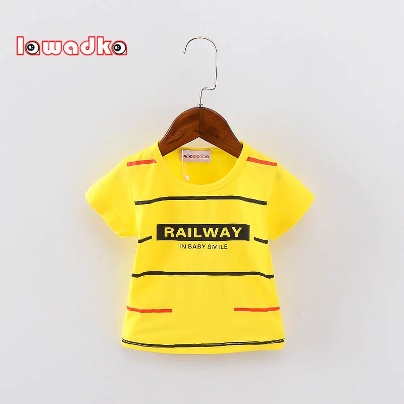 Striped Sport Baby Girls Boys t-shirt Short Sleeve t-shirts for boys Cotton Children Clothes | Детская одежда и обувь