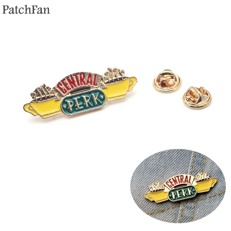 

Patchfan Friends Tv show Zinc pins para backpack pride clothes metal medal for bag insignia badges brooches for men women A1194