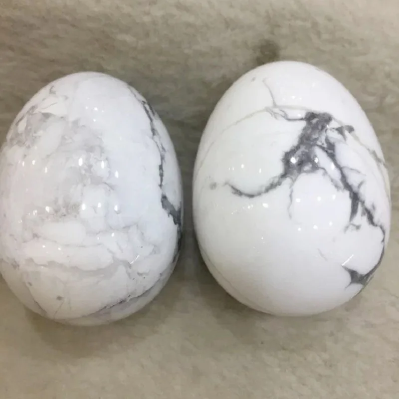 white turquoise Натуральный хрустальный камень лунный камень лазурит Тигры-глаз розовый кварц иони нефритовые яйца для женщин вагинальный камень для здоровья - Цвет: white turquoise