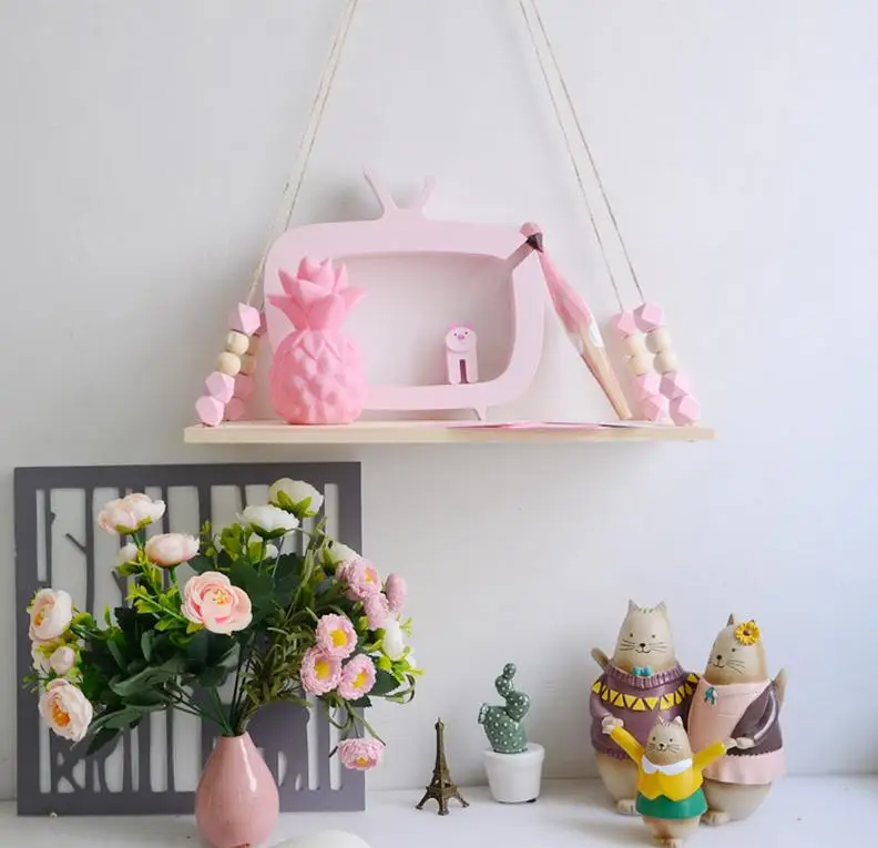 Красочная настенная вешалка из бисера в скандинавском стиле с кисточками