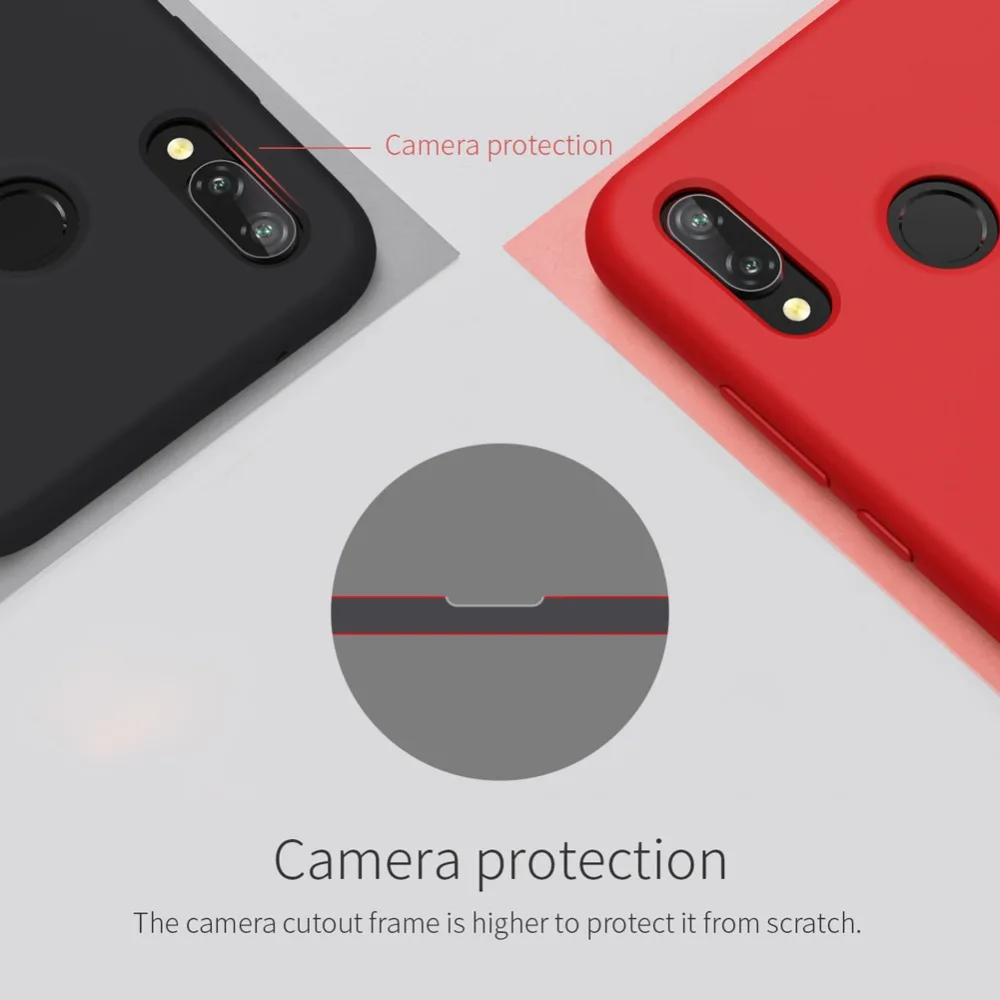 funda for huawei p20 lite case cover NILLKIN Liquid Smooth Silicone For nova 3e 5.84'' luxury protection bags |