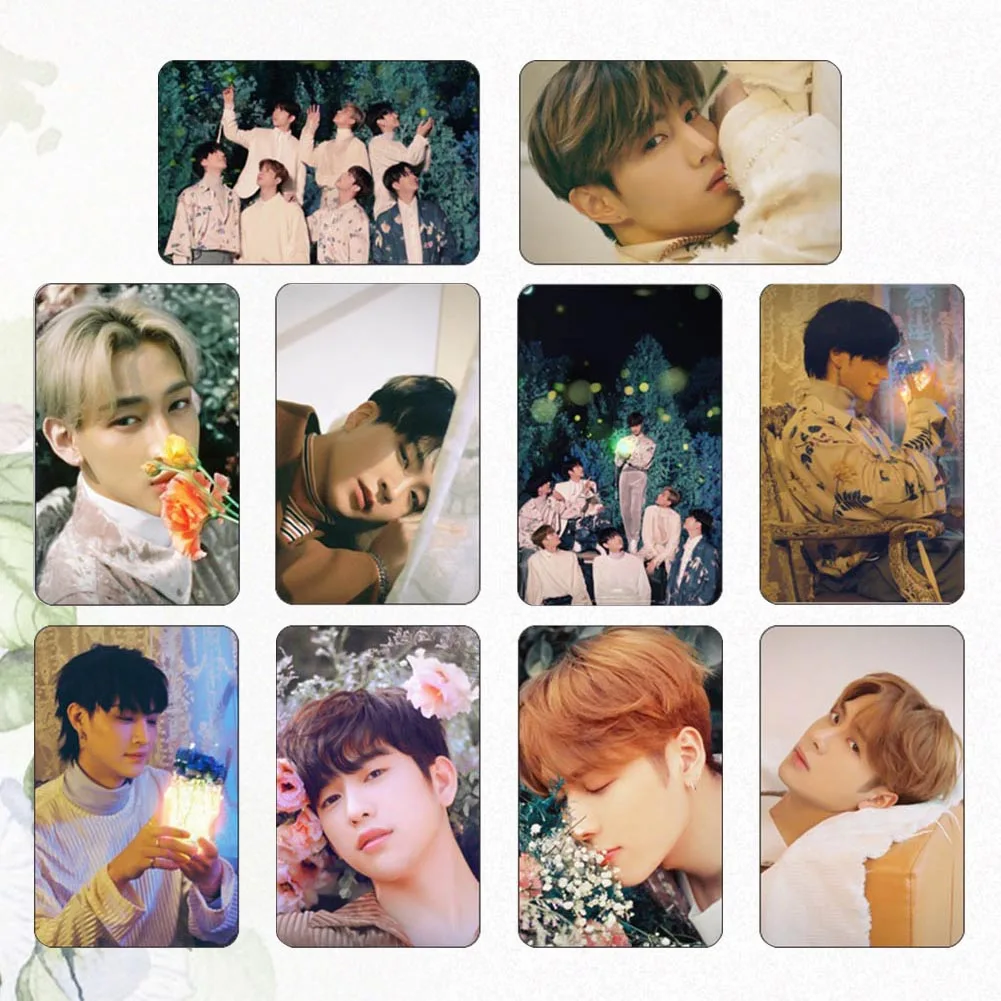 10 шт./компл. K-pop GOT7 новая Фотокарта альбома стикеры студенческие Кристальные