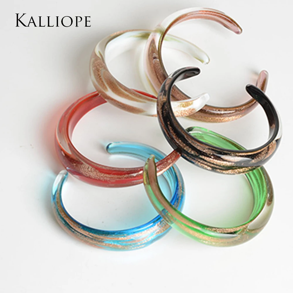 Круглый стеклянный Открытый браслет новые очаровательные ювелирные изделия для