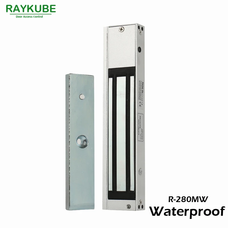 RAYKUBE 280 кг (600lbs) Магнитный Водонепроницаемый Электрический замок система контроля