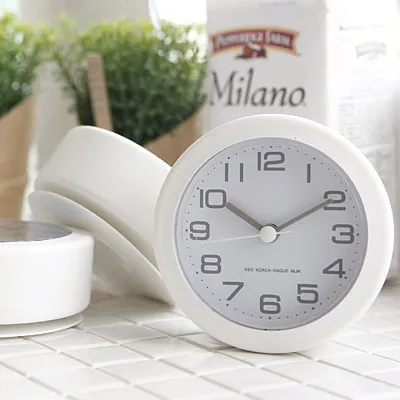 Водостойкие модные часы присоски для кухни в ванной комнате 9*9*4 см|clock fashion|bathroom